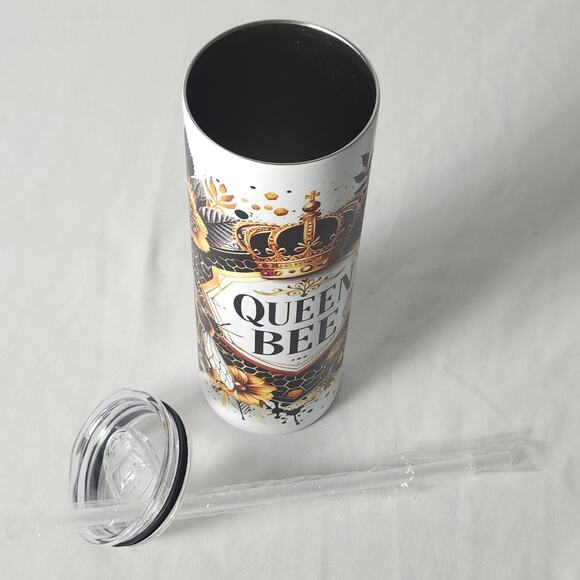 New w/out tags Stainless Steel Tumbler - "Queen Bee" - 20 Oz. - Picture 2 of 6